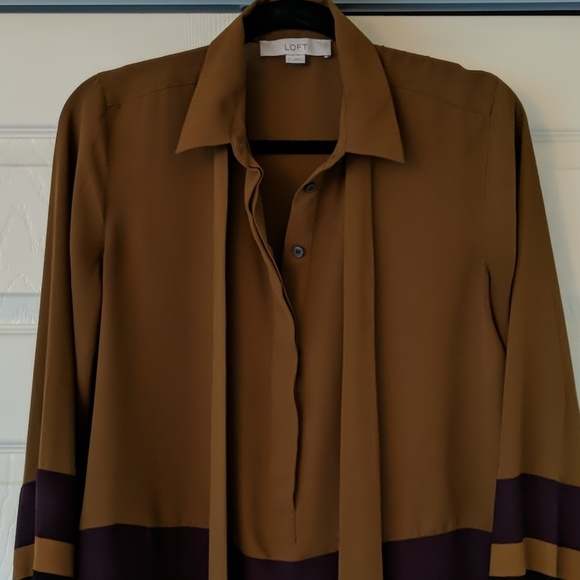 LOFT | Flowy Blouse with Feminine Tie - Picture 2 of 6